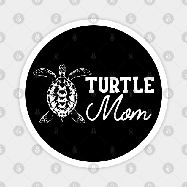 Turtle Mom Magnet by KC Happy Shop